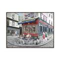 Picture of Centre Ville Café II _GroupedProduct_Rectangle_Landscape_Canvas_Framed_