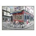 Picture of Centre Ville Café II _GroupedProduct_Rectangle_Landscape_Canvas_Framed_