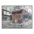 Picture of Centre Ville Café II _GroupedProduct_Rectangle_Landscape_Canvas_Framed_