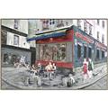 Picture of Centre Ville Café II _GroupedProduct_Rectangle_Landscape_Canvas_Framed_