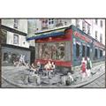 Picture of Centre Ville Café II _GroupedProduct_Rectangle_Landscape_Canvas_Framed_