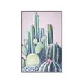 Picture of Pink Cactus _GroupedProduct_Rectangle_Portrait_Canvas_Framed_