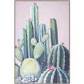 Picture of Pink Cactus _GroupedProduct_Rectangle_Portrait_Canvas_Framed_