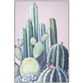 Picture of Pink Cactus _GroupedProduct_Rectangle_Portrait_Canvas_Framed_