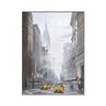 Picture of Yellow Taxi In New York _GroupedProduct_Rectangle_Portrait_Canvas_Framed_