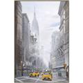Picture of Yellow Taxi In New York _GroupedProduct_Rectangle_Portrait_Canvas_Framed_