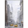 Picture of Yellow Taxi In New York _GroupedProduct_Rectangle_Portrait_Canvas_Framed_