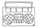 Picture of Portable Radio _GroupedProduct_Rectangle_Landscape_Unframed_Print_Only_
