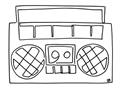Picture of Portable Radio _GroupedProduct_Rectangle_Landscape_Unframed_Print_Only_