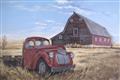 Picture of Red Wooden Barn _GroupedProduct_Rectangle_Landscape_Unframed_Print_Only_