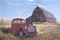 Picture of Red Wooden Barn _GroupedProduct_Rectangle_Landscape_Unframed_Print_Only_