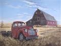 Picture of Red Wooden Barn _GroupedProduct_Rectangle_Landscape_Unframed_Print_Only_
