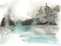 Picture of Icy Creek II _GroupedProduct_Rectangle_Landscape_Unframed_Print_Only_