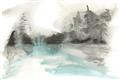 Picture of Icy Creek II _GroupedProduct_Rectangle_Landscape_Unframed_Print_Only_
