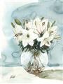 Picture of Flower In Glass Jar _GroupedProduct_Rectangle_Portrait_Unframed_Print_Only_