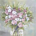 Picture of Pink And White Roses _GroupedProduct_Square_Unframed_Print_Only_