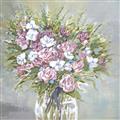 Picture of Pink And White Roses _GroupedProduct_Square_Unframed_Print_Only_