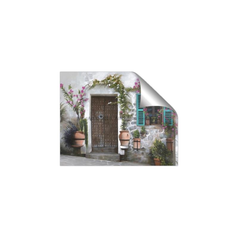 Picture of Door Arched Flower _GroupedProduct_Rectangle_Landscape_Unframed_Print_Only_