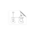 Picture of Guitar _GroupedProduct_Rectangle_Landscape_Unframed_Print_Only_