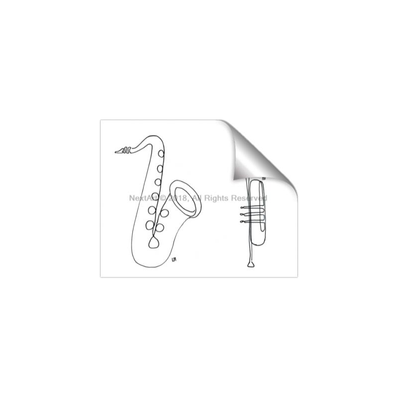 Picture of Saxophone _GroupedProduct_Rectangle_Landscape_Unframed_Print_Only_