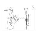 Picture of Saxophone _GroupedProduct_Rectangle_Landscape_Unframed_Print_Only_