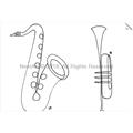 Picture of Saxophone _GroupedProduct_Rectangle_Landscape_Unframed_Print_Only_