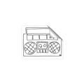 Picture of Portable Radio _GroupedProduct_Rectangle_Landscape_Unframed_Print_Only_