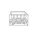 Picture of Portable Radio _GroupedProduct_Rectangle_Landscape_Unframed_Print_Only_