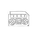 Picture of Portable Radio _GroupedProduct_Rectangle_Landscape_Unframed_Print_Only_