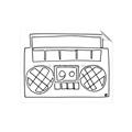 Picture of Portable Radio _GroupedProduct_Rectangle_Landscape_Unframed_Print_Only_