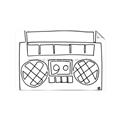 Picture of Portable Radio _GroupedProduct_Rectangle_Landscape_Unframed_Print_Only_