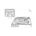 Picture of Turntable _GroupedProduct_Rectangle_Landscape_Unframed_Print_Only_