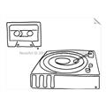 Picture of Turntable _GroupedProduct_Rectangle_Landscape_Unframed_Print_Only_
