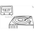 Picture of Turntable _GroupedProduct_Rectangle_Landscape_Unframed_Print_Only_