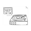 Picture of Turntable _GroupedProduct_Rectangle_Landscape_Unframed_Print_Only_