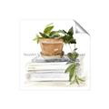 Picture of Flower Pot On Books _GroupedProduct_Square_Unframed_Print_Only_