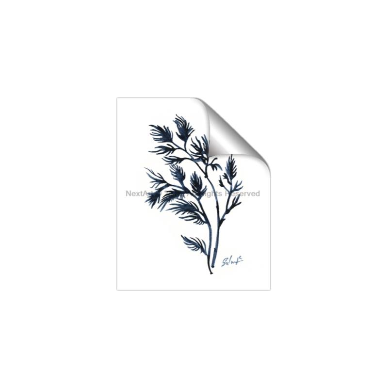 Picture of Blue Leaves IV _GroupedProduct_Rectangle_Portrait_Unframed_Print_Only_