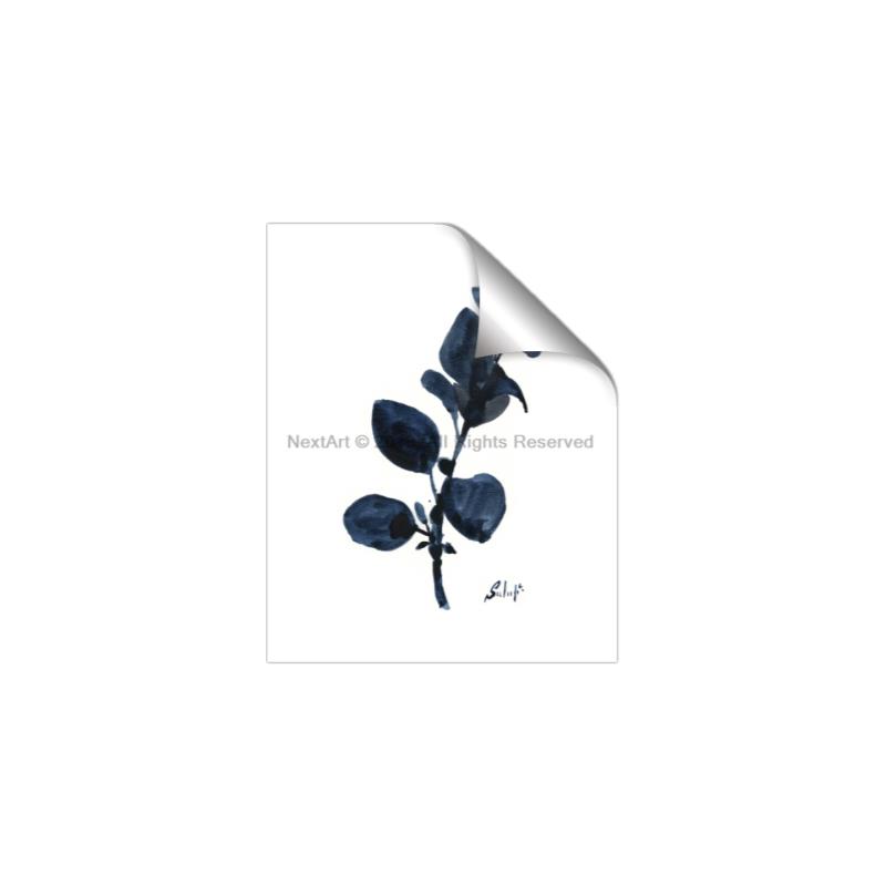 Picture of Blue Leaves V _GroupedProduct_Rectangle_Portrait_Unframed_Print_Only_