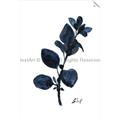 Picture of Blue Leaves V _GroupedProduct_Rectangle_Portrait_Unframed_Print_Only_