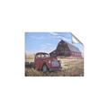 Picture of Red Wooden Barn _GroupedProduct_Rectangle_Landscape_Unframed_Print_Only_