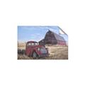 Picture of Red Wooden Barn _GroupedProduct_Rectangle_Landscape_Unframed_Print_Only_