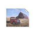 Picture of Red Wooden Barn _GroupedProduct_Rectangle_Landscape_Unframed_Print_Only_