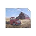 Picture of Red Wooden Barn _GroupedProduct_Rectangle_Landscape_Unframed_Print_Only_