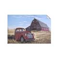 Picture of Red Wooden Barn _GroupedProduct_Rectangle_Landscape_Unframed_Print_Only_