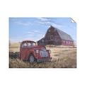 Picture of Red Wooden Barn _GroupedProduct_Rectangle_Landscape_Unframed_Print_Only_