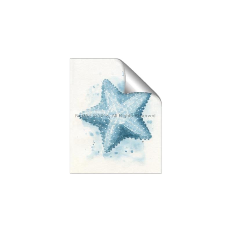 Picture of Teal Starfish _GroupedProduct_Rectangle_Portrait_Unframed_Print_Only_