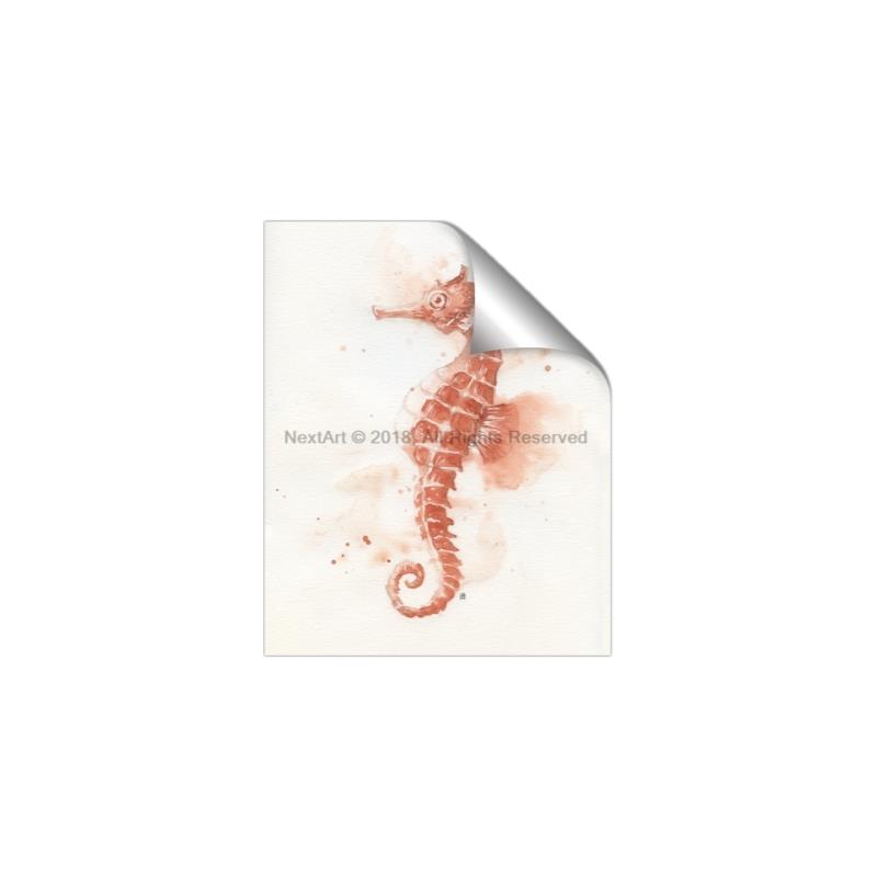 Picture of Coral Seahorse _GroupedProduct_Rectangle_Portrait_Unframed_Print_Only_