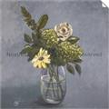 Picture of Drinking Glass With Flower _GroupedProduct_Square_Unframed_Print_Only_