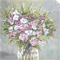 Picture of Pink And White Roses _GroupedProduct_Square_Unframed_Print_Only_