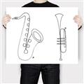 Picture of Saxophone _GroupedProduct_Rectangle_Landscape_Canvas_